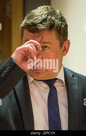 Brussels, Bxl, Belgium. 18th May, 2017. Lithuanian Minister of National Defence Raimundas Karoblis at the start of EU Foreign Affairs and Defence ministers Council at European Council headquarters in Brussels, Belgium on 18.05.2017 by Wiktor Dabkowski Credit: Wiktor Dabkowski/ZUMA Wire/Alamy Live News Stock Photo