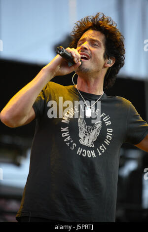 CHRIS CORNELL performing live at The KROQ L.A. Invasion at the Home Depot Center in Carson, CA USA on September 15, 2007. Photo © Kevin Estrada/Media Punch Stock Photo