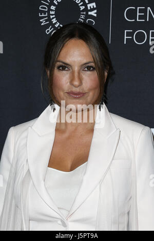 New York, USA. 18th May, 2017. Actress Mariska Hargitay attends The Paley Honors: Celebrating Women In Television at Cipriani Wall Street on May 17, 2017 in New York, NY, USA. Credit: AKPhoto/Alamy Live News Stock Photo