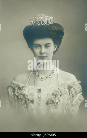 Duchess Cecilie of Mecklenburg-Schwerin (1886-1954), Crown Princess of Prussia through her Marriage to Crown Prince Wilhelm, Portrait, 1905 Stock Photo