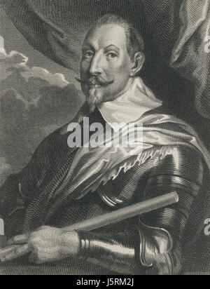 Gustavus Adolphus (1594-1632), King of Sweden, Engraving, 1800's Stock Photo