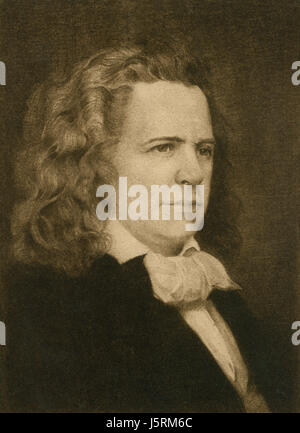 Elias Howe (1819-67), American Inventor, Portrait Stock Photo