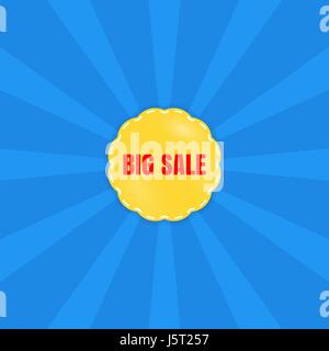 Big Sale poster, banner. Special offer. Vector illustration Stock Vector