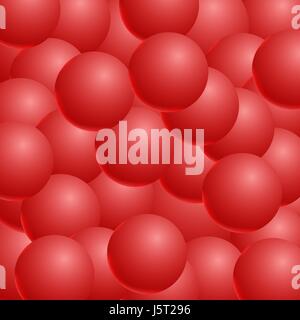 Abstract vector background with 3d balls. Spheric pattern. Vecto Stock Vector