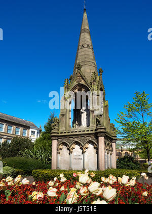 Queen Victoria Golden Jubilee Monument 1887 in Station Square Harrogate North Yorkshire England Stock Photo