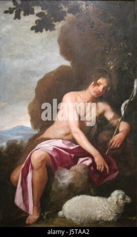 'Saint John the Baptist' by Alonso Cano, Cincinnati Art Museum Stock Photo