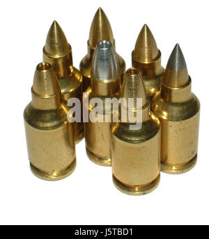 224 BOZ projectile options Stock Photo