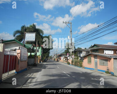 0457 Barangays Bonga Mayor Tibagan Bustos Bulacan Municipal Road  28 Stock Photo