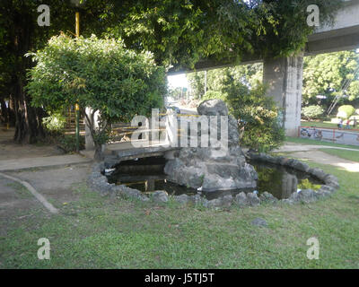 0275 Barangay Industrial Valley Complex LRT Line 13 Marcos Bridge Marikina River Stock Photo