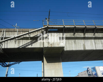 0275 Barangay Industrial Valley Complex LRT Line 21 Marcos Bridge Marikina River Stock Photo