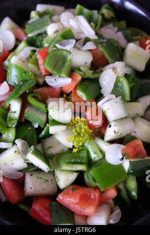 Salad on platter. Various banquet snacks prepare for event party at luxury hotel Four Points by Sheraton Agra Stock Photo