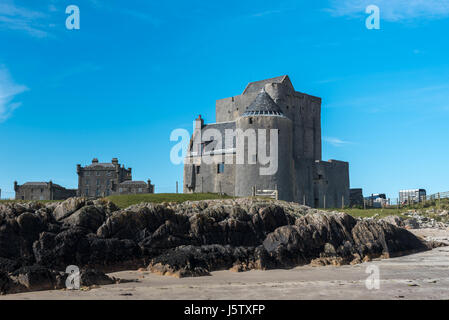 The 15th Century Breachacha Castle on the Inner Hebridean Isle of Coll Stock Photo