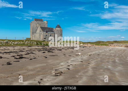 The 15th Century Breachacha Castle on the Inner Hebridean Isle of Coll Stock Photo