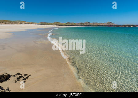 Struan Beach on the north-west coast of the hebridean Isle of Coll. Scotland Stock Photo