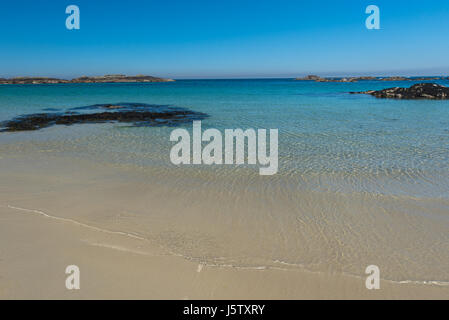 Struan Beach on the north-west coast of the hebridean Isle of Coll. Scotland Stock Photo