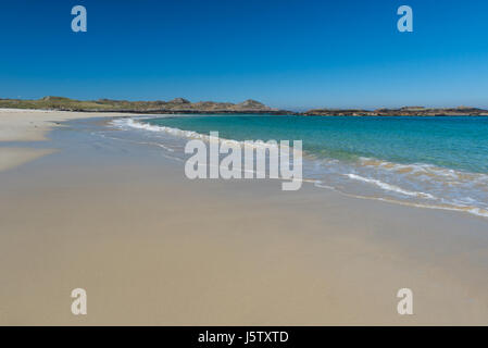 Struan Beach on the north-west coast of the hebridean Isle of Coll. Scotland Stock Photo