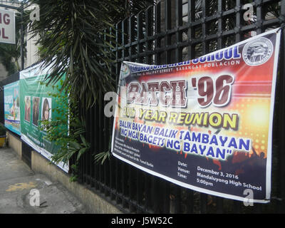 0549 Barangay Poblacion Mandaluyong City High School  03 Stock Photo