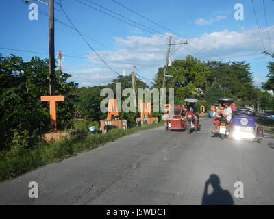 0128 Barangays Taal Tambubong Bocaue Bulacan Fields Roads  04 Stock Photo