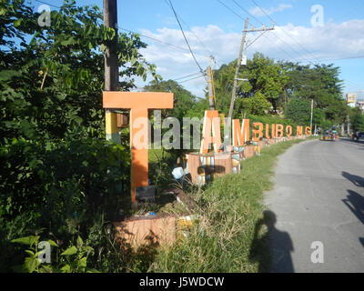 0128 Barangays Taal Tambubong Bocaue Bulacan Fields Roads  05 Stock Photo