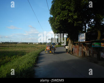 0349 Barangay Batia Bocaue Bulacan Fields Roads  07 Stock Photo