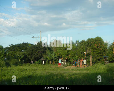 0452 Barangay Batia Bocaue Bulacan Fields Roads  04 Stock Photo