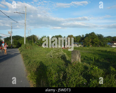 0452 Barangay Batia Bocaue Bulacan Fields Roads  05 Stock Photo