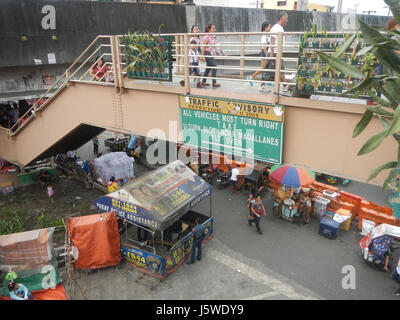 0016  EDSA Taft Avenue MRT Station LRT Footbridge Pasay City  17 Stock Photo