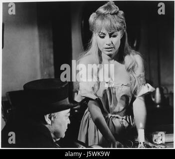 Joyce Jameson, Peter Lorre, on-set of the Film, "Tales of Terror", 1962