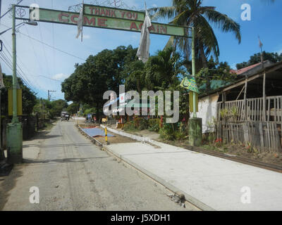 04863 Construction Sitio Palanas Bagong Barrio Pandi, Bulacan Farm Market Road  01 Stock Photo