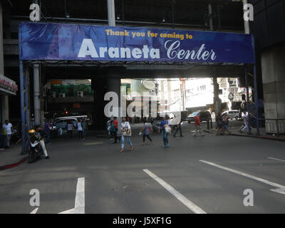 This image showcases the Araneta Center in Quezon City, Philippines ...