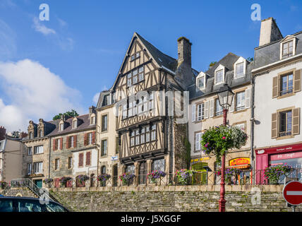 France, Brittany, Finistére department, Morlaix, Duchess Anne's House at Place Allende Stock Photo