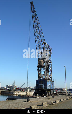 industrial plant hook cranes crane industry engineering engine drive motor Stock Photo