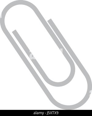 clip metal office supply object Stock Vector