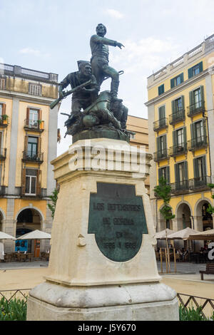 Plaça de la Independència Stock Photo