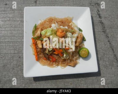 0395 Cuisine of Bulacan Fried itik pugo pancit  22 Stock Photo