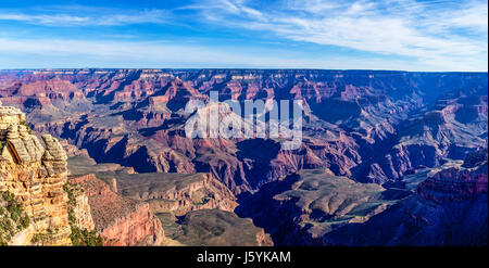 Landscape from South Rim of Grand Canyon, Arizona Stock Photo