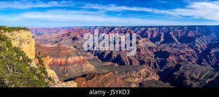 Landscape from South Rim of Grand Canyon, Arizona Stock Photo