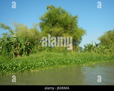 0401 Riversides Districts Blue Sky Calumpit Bulacan Apalit Pampanga villages  10 Stock Photo