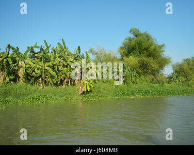 0401 Riversides Districts Blue Sky Calumpit Bulacan Apalit Pampanga villages  11 Stock Photo