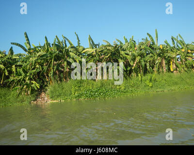 0401 Riversides Districts Blue Sky Calumpit Bulacan Apalit Pampanga villages  12 Stock Photo