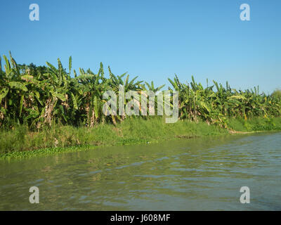 0401 Riversides Districts Blue Sky Calumpit Bulacan Apalit Pampanga villages  14 Stock Photo