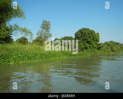 0401 Riversides Districts Blue Sky Calumpit Bulacan Apalit Pampanga villages  16 Stock Photo