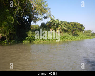 0401 Riversides Districts Blue Sky Calumpit Bulacan Apalit Pampanga villages  44 Stock Photo