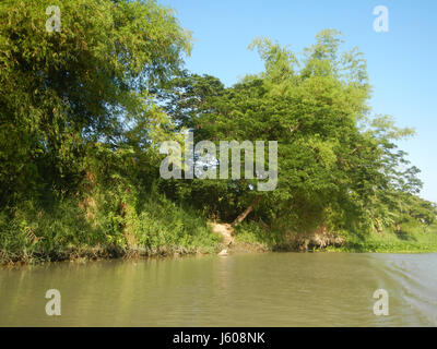 0401 Riversides Districts Blue Sky Calumpit Bulacan Apalit Pampanga villages  46 Stock Photo