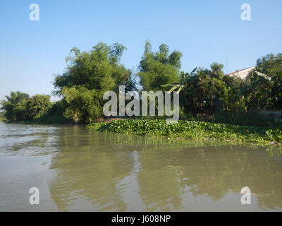 0401 Riversides Districts Blue Sky Calumpit Bulacan Apalit Pampanga villages  48 Stock Photo