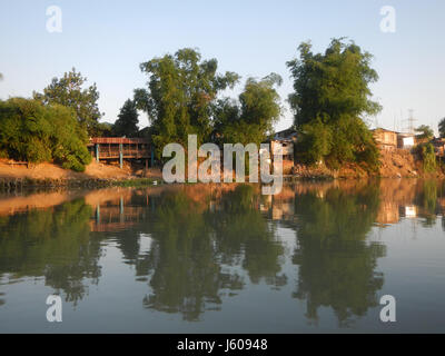 01094 Riversides Districts Blue Sky Calumpit Bulacan Apalit Pampanga villages  43 Stock Photo