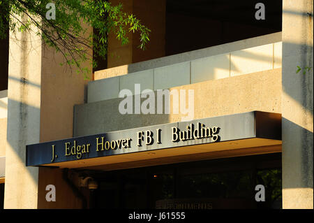 USA Washington DC FBI Federal Bureau of Investigation J. Edgar Hoover Building headquarters Stock Photo