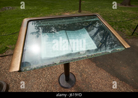 reference book containing names and locations on the vietnam veterans memorial Washington DC USA Stock Photo