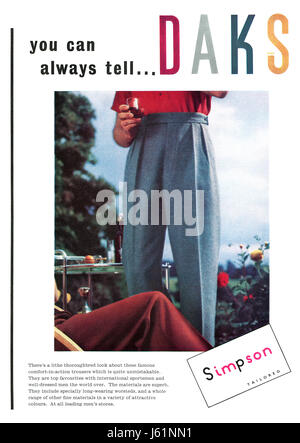 1954 british advertisement for daks trousers by simpson j61nn1