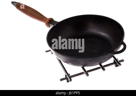 Metal stand for hot dishes. Studio Photo Stock Photo
